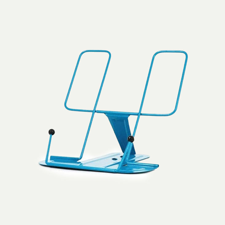 Blue Metal Book Stand