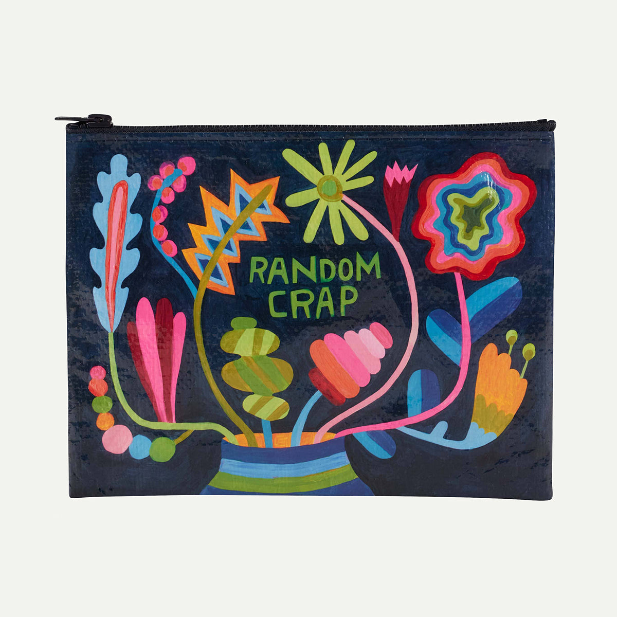 Random Crap Floral Zipper Pouch