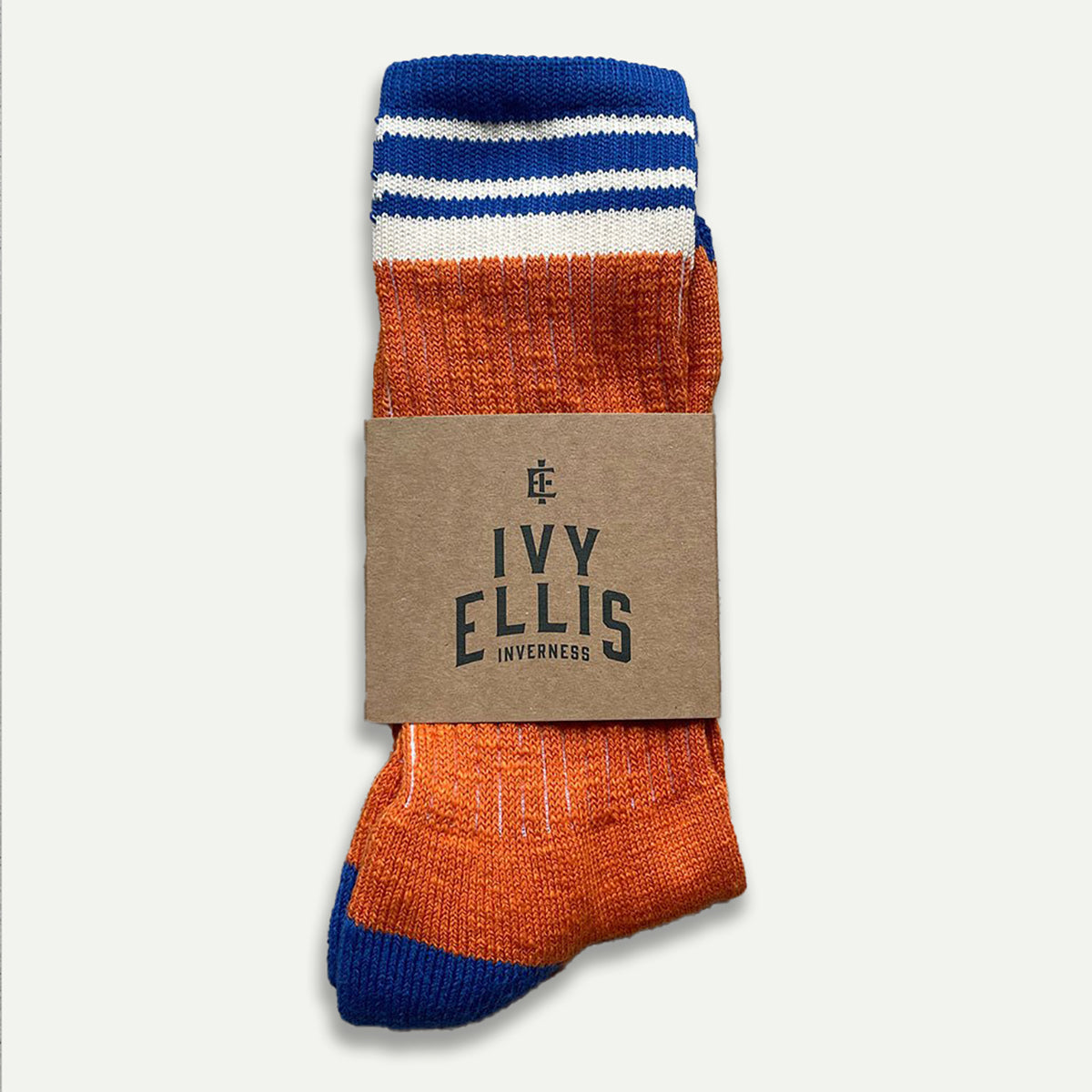 Orange/Blue Castlehill Crew Sock