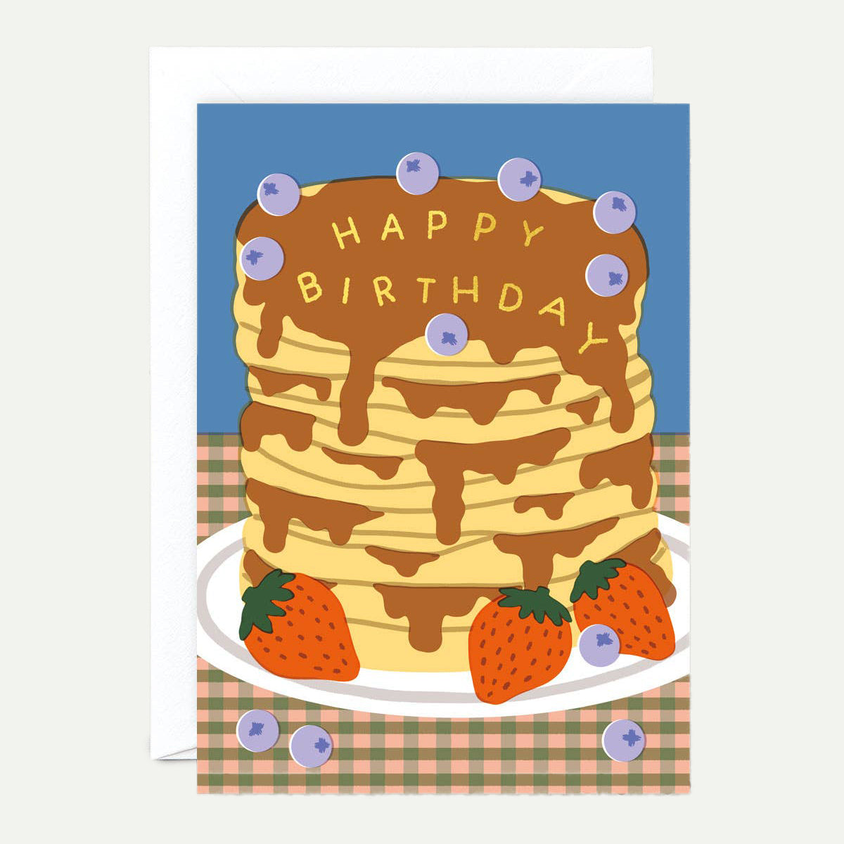 Happy Birthday Pancakes' Greetings Card