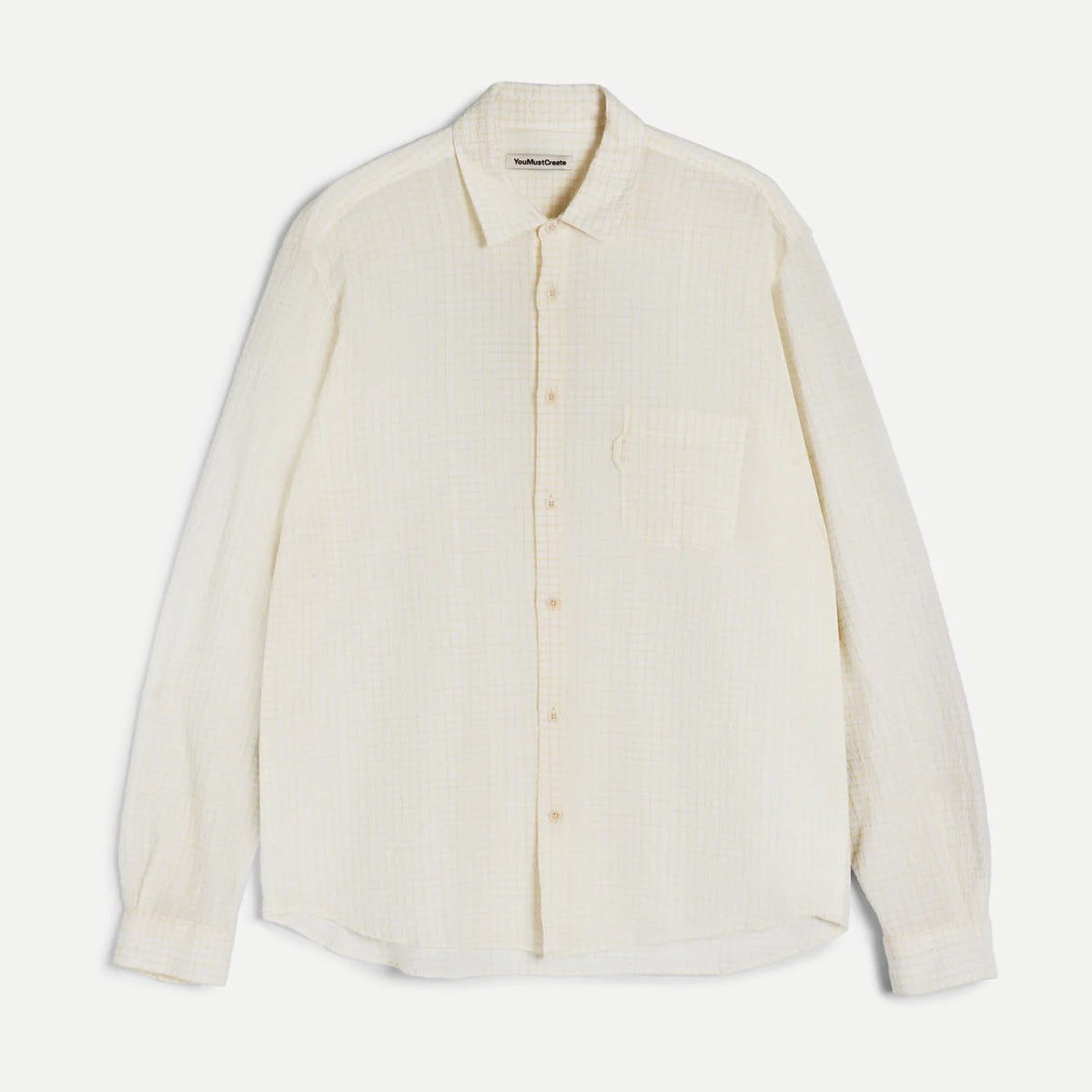 YMC White/Yellow Curtis Shirt