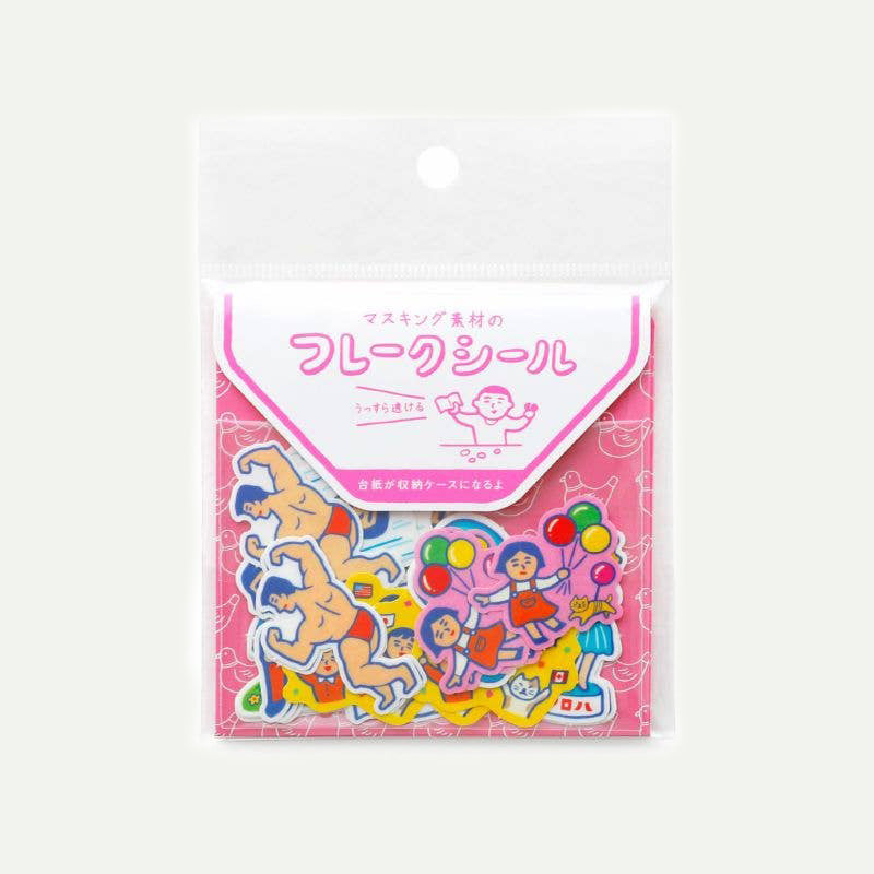 Emotional Humans Retro Flake Stickers