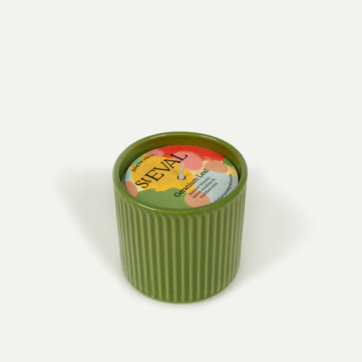 Geranium Leaf Artist Pot Candle