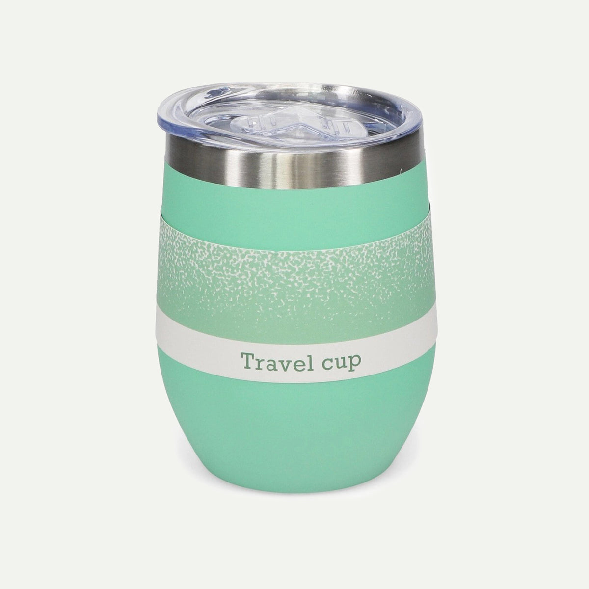 Mint Green Rubber Coated Travel Cup