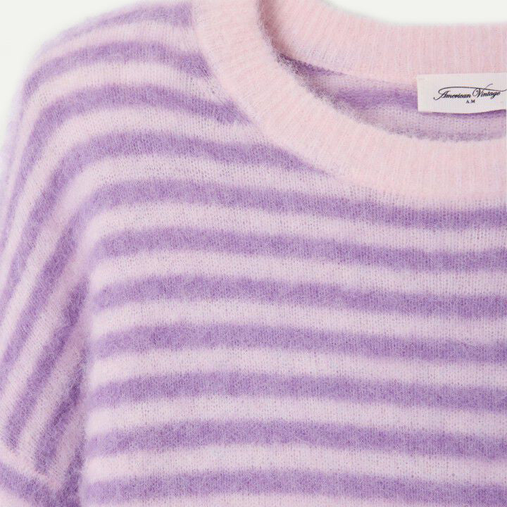 Violet/Rosebud Stripe Nenybay Pullover