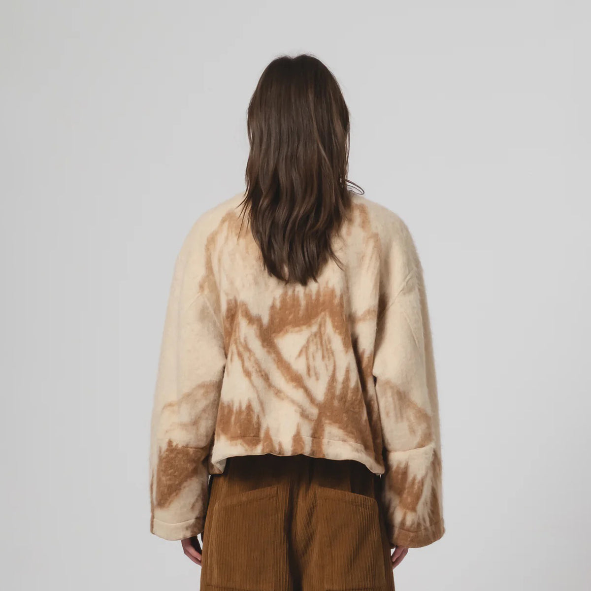 Cream/Brown Mountain Jacquard Nuclear Jacket