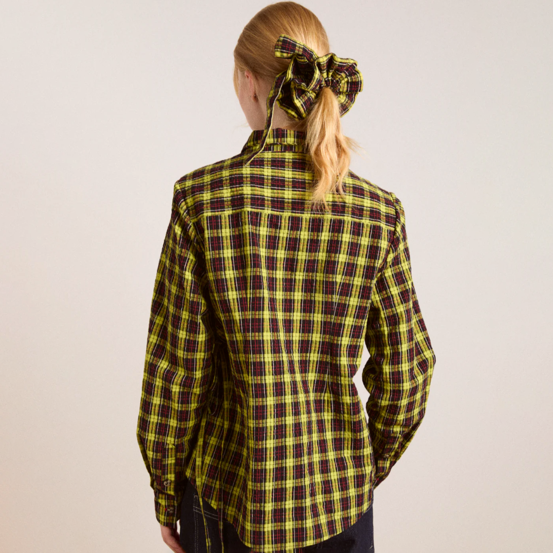 Yellow Tartan Robyn Shirt