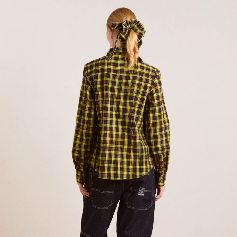 Yellow Tartan Robyn Shirt
