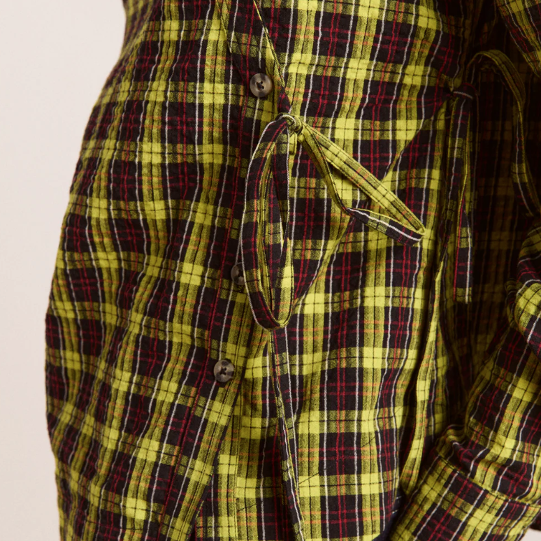 Yellow Tartan Robyn Shirt