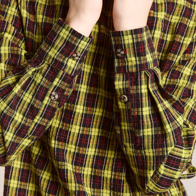 Yellow Tartan Robyn Shirt