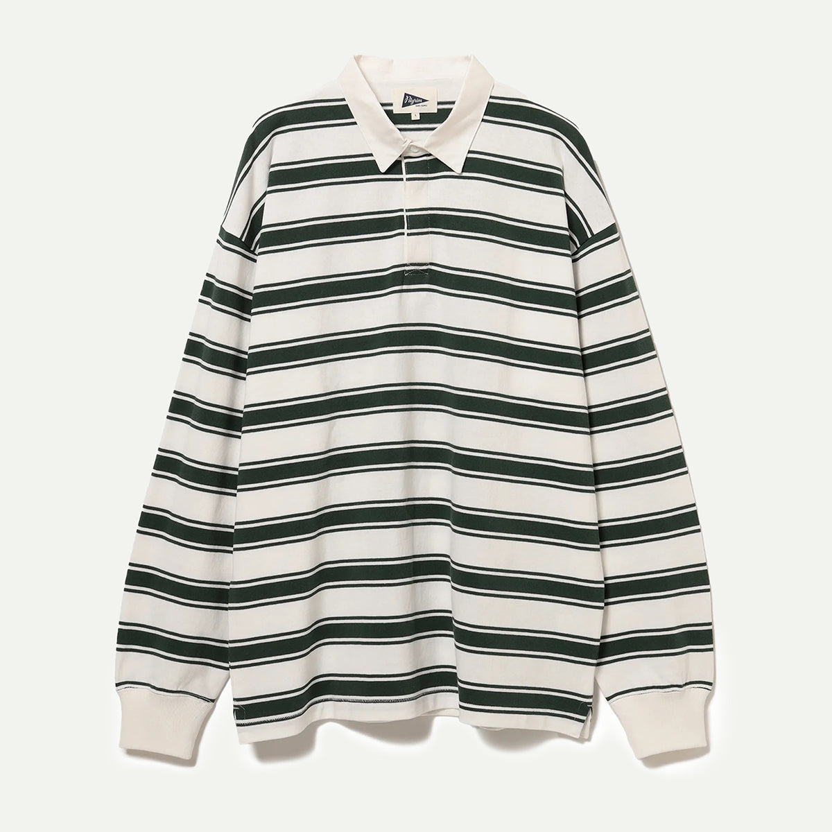 Pilgrim Surf Supply White/Sage Rocky Rugby Shirt