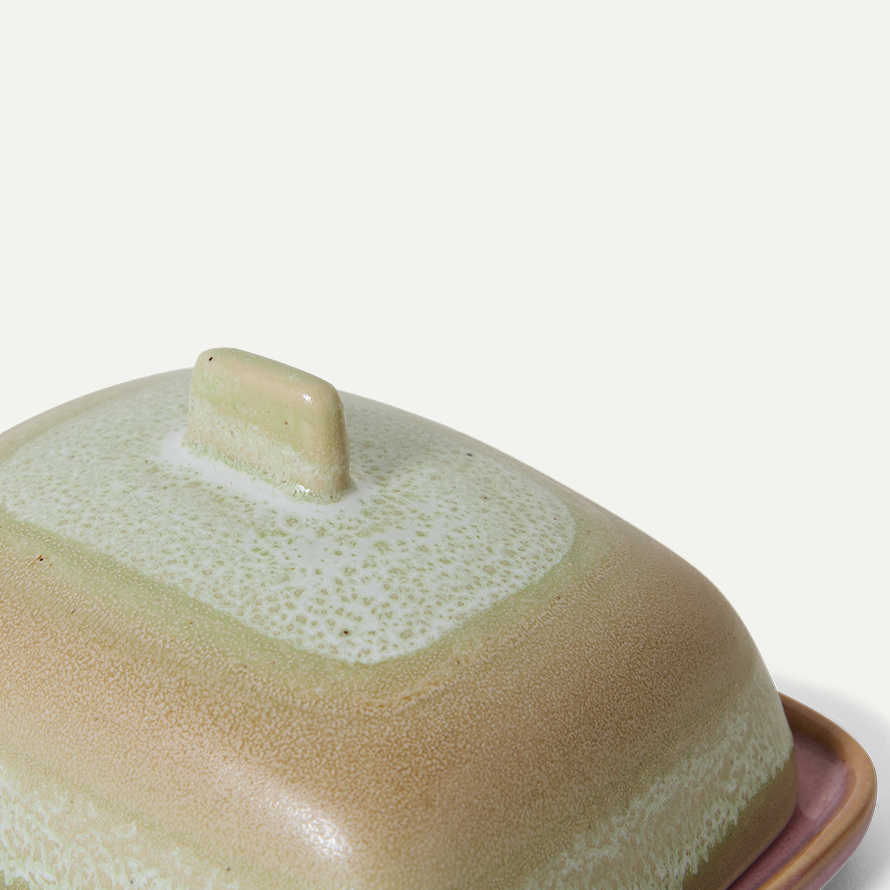 70's Ceramics Skyline Butter Dish