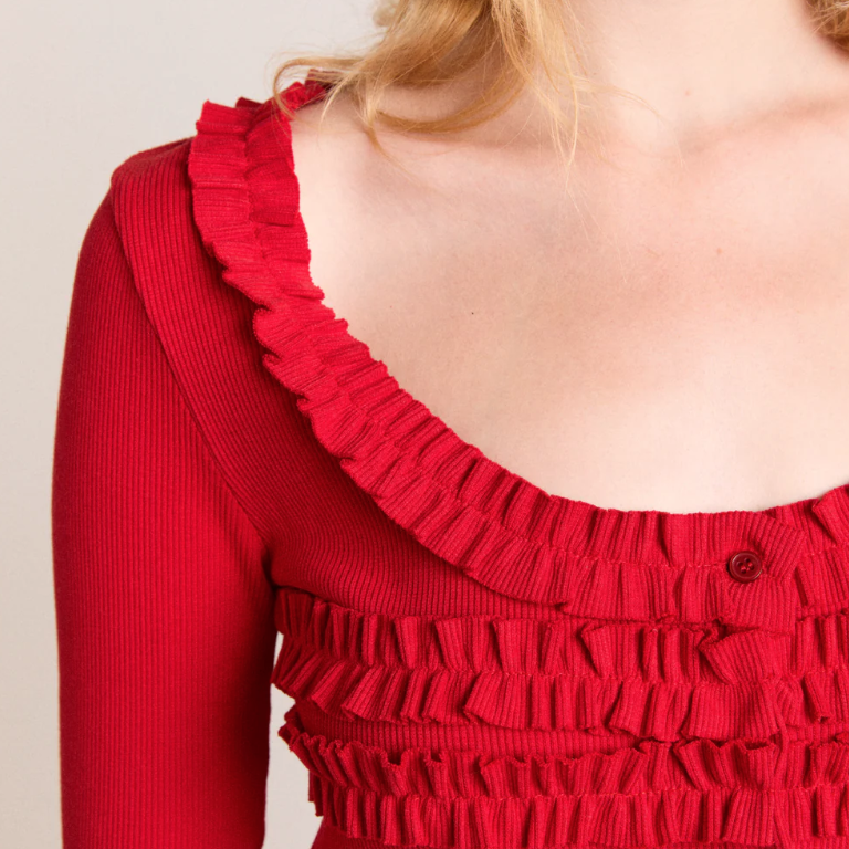 Red Cherry Varsha Cardigan