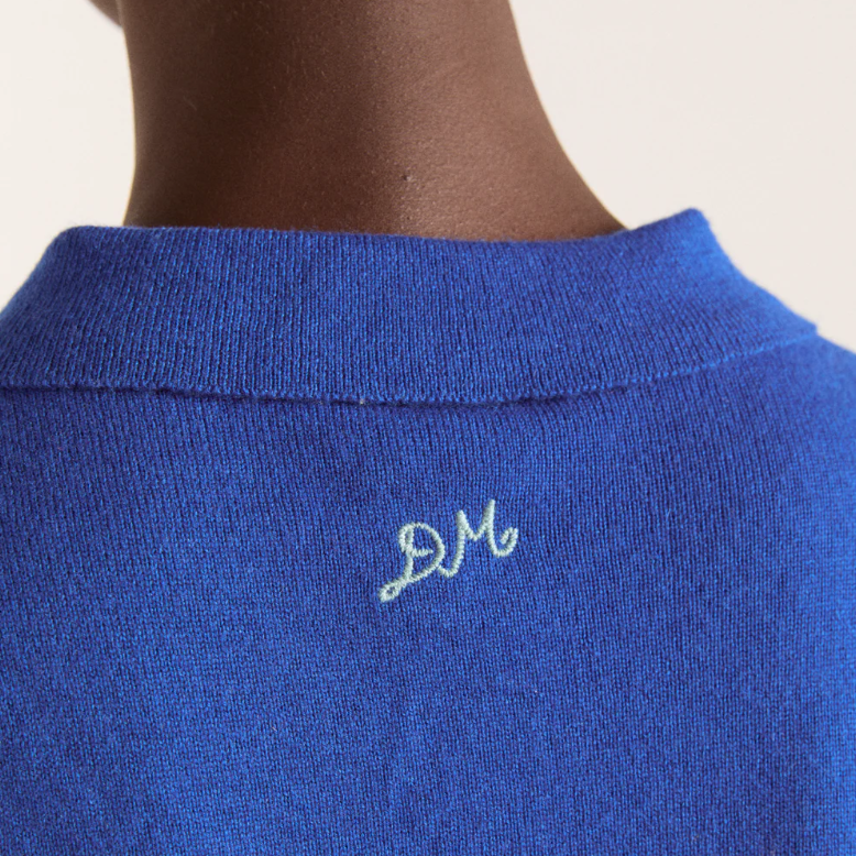 Blue Voula Fine Gauge Cardigan