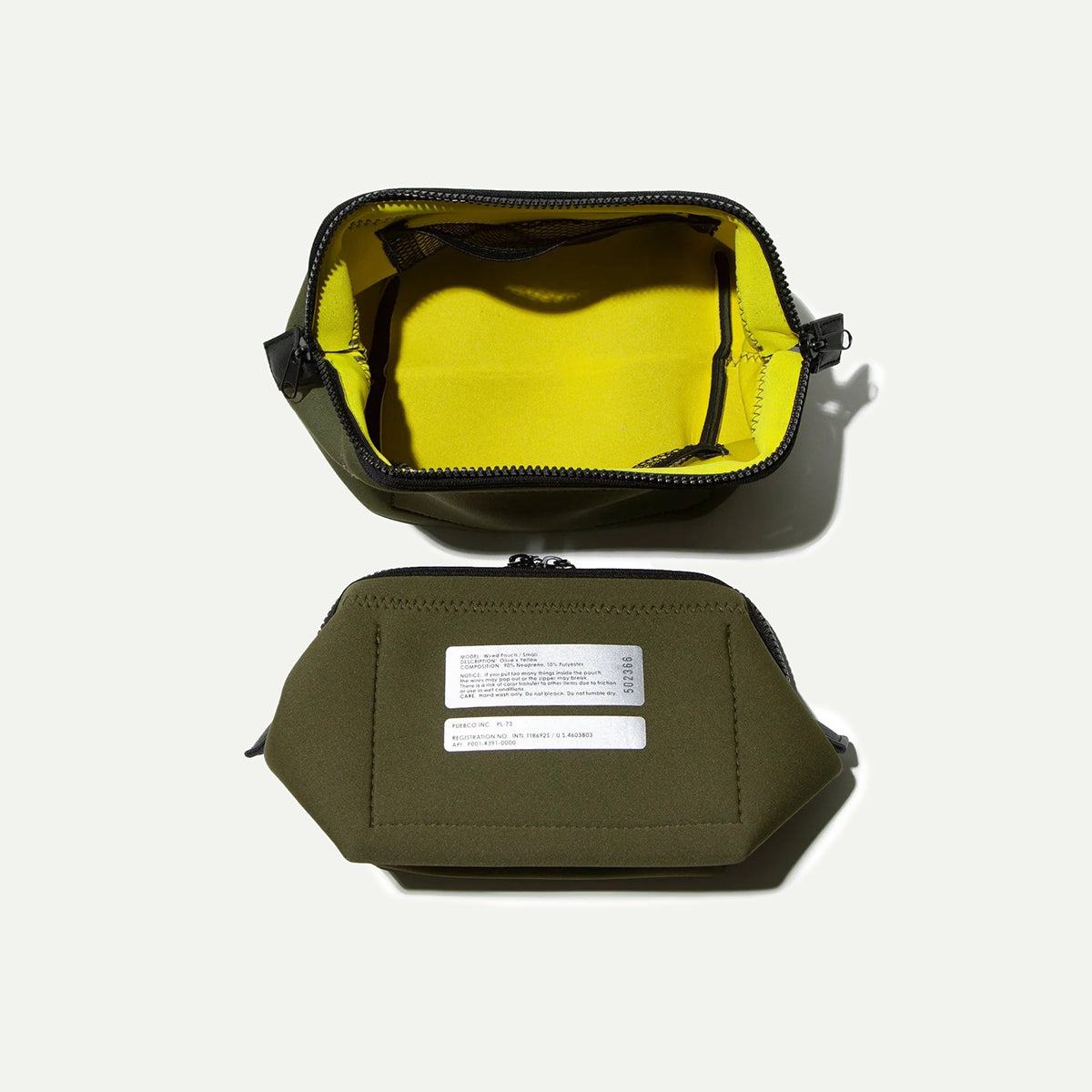 Olive/Yellow Small Wired Pouch