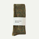 Olive Slub Sock