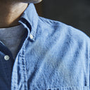 Indigo Small Check Chambray Shirt