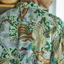 Green Peacock Garden Hawaiian Shirt