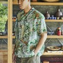 Green Peacock Garden Hawaiian Shirt