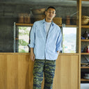 Bleached Relax Fit Chambray Work Shirt