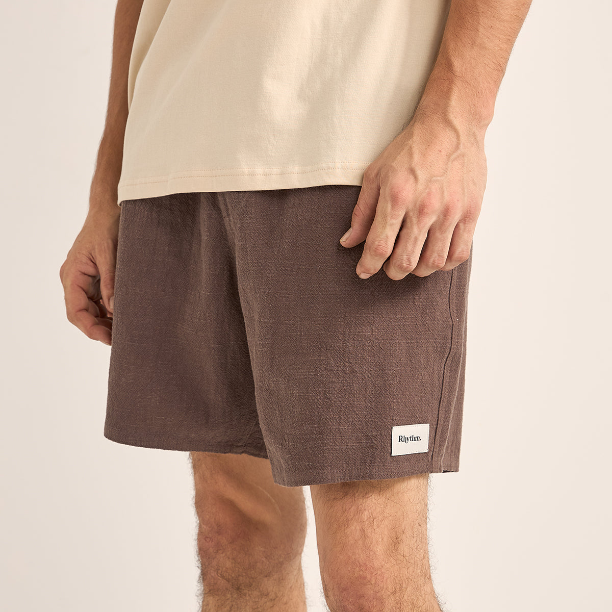 Rhythm Silt Textured Linen Jam Short