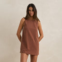 Chocolate Hanelei Mini Dress