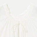 Off White Gather Sleeveless Shirt