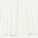 Off White Gather Sleeveless Shirt