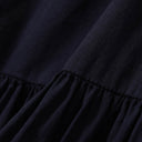 Navy Gather Sleeveless Shirt