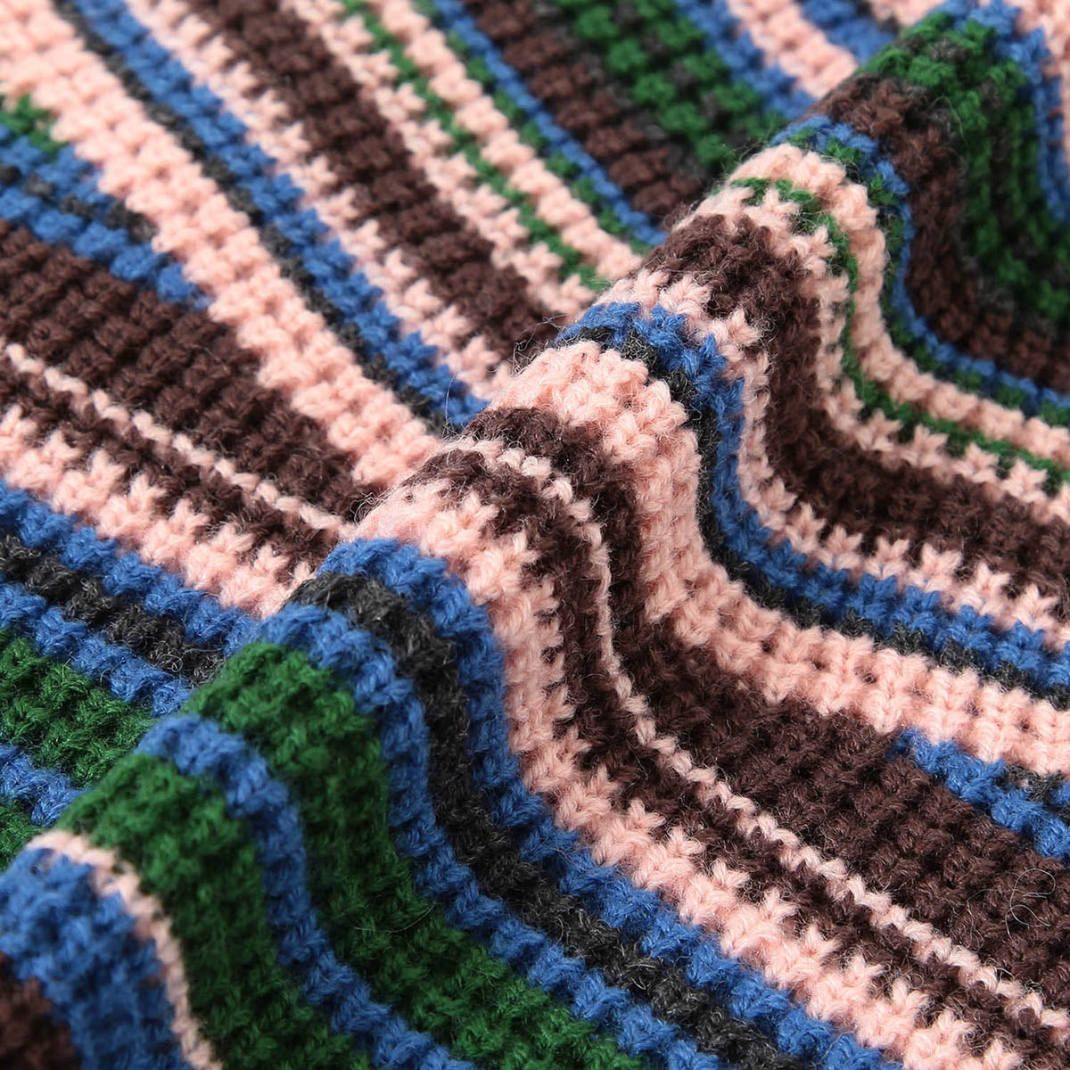 Brown O.Multi Striped Vest