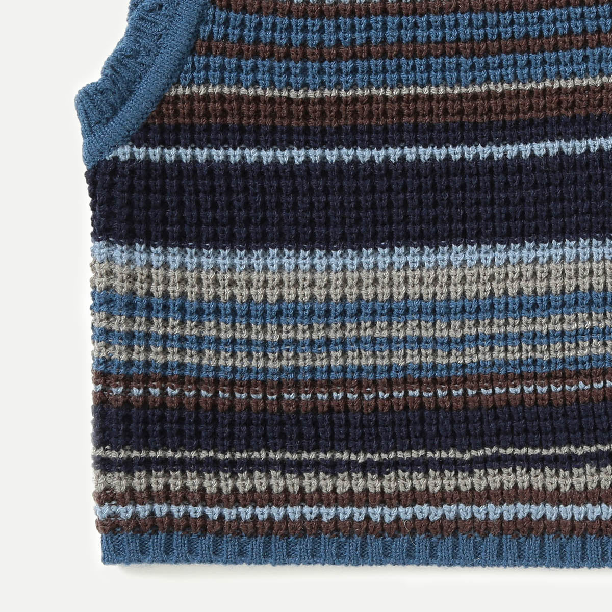 Navy O.Multi Striped Vest