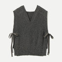 Charcoal Side Ribbon Red Cross Vest
