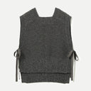 Charcoal Side Ribbon Red Cross Vest