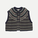 Navy Multi Striped Vest