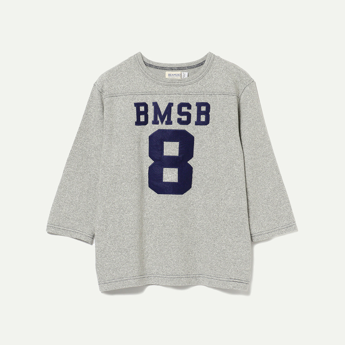 Grey O.3/4 Sleeve Football T-Shirt