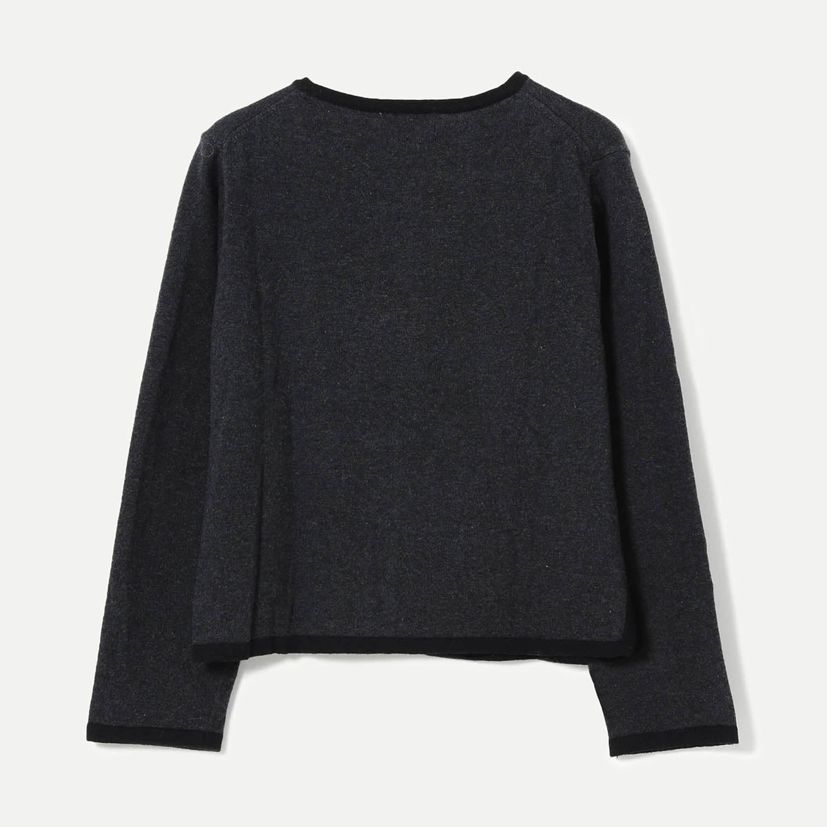 Charcoal 0.12G China Trim Cardigan