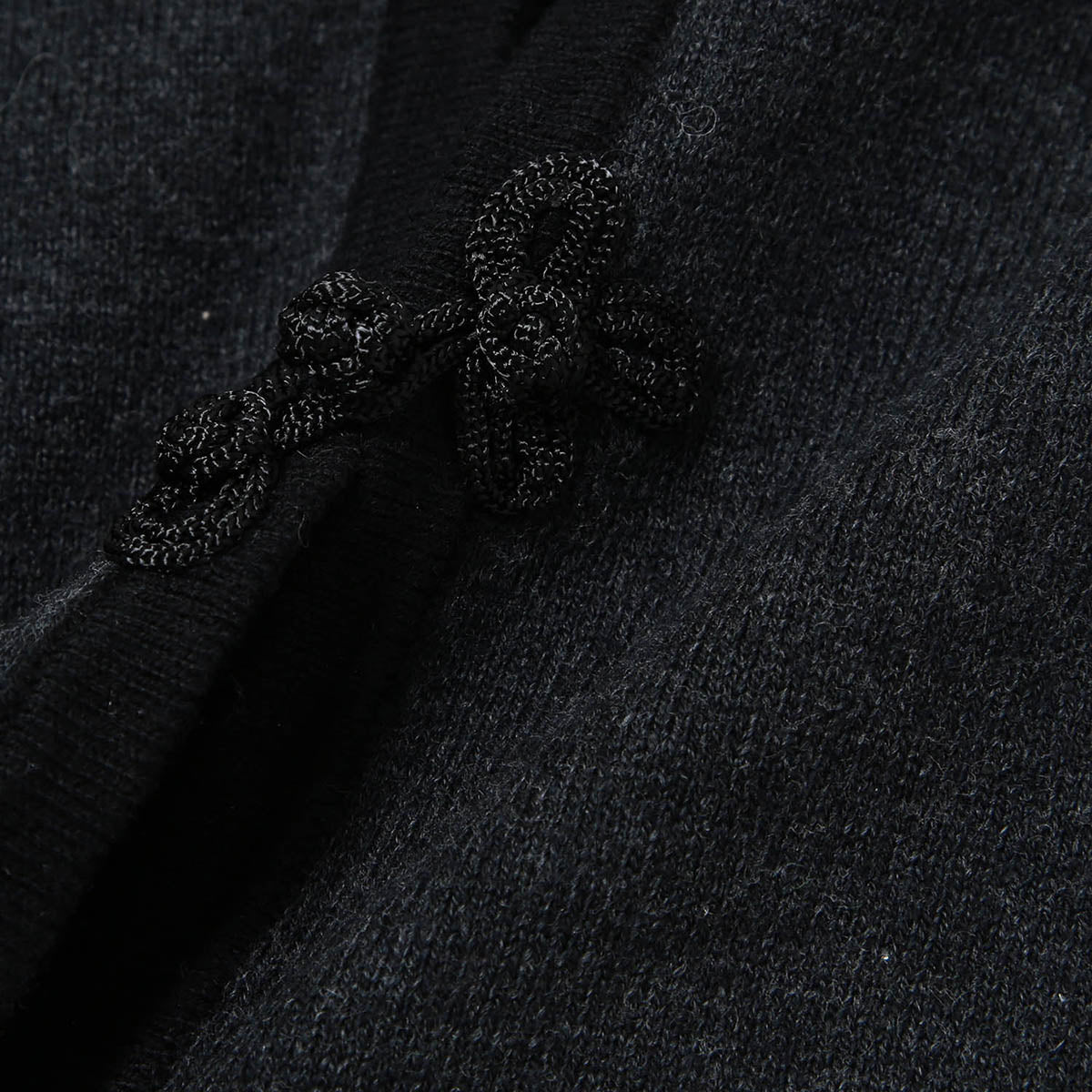 Charcoal 0.12G China Trim Cardigan