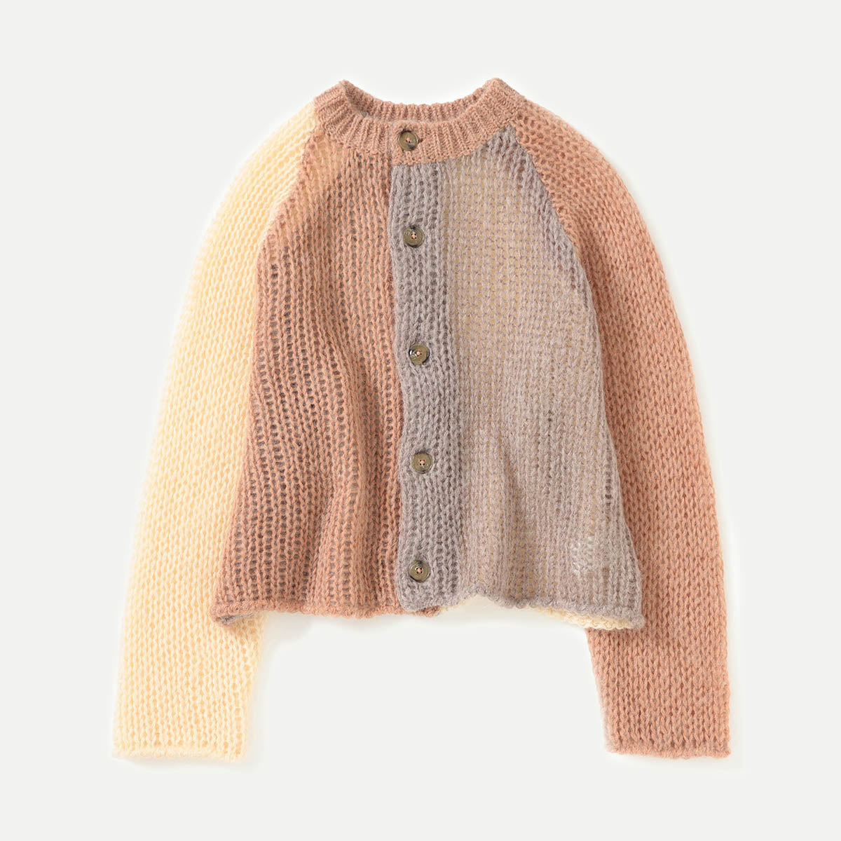 Ivory O.Mohair Crazy Cardigan