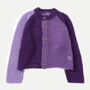 Purple Mohair Crazy Cardigan