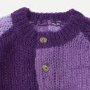 Purple Mohair Crazy Cardigan