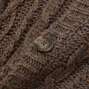 Brown Nep Aran Cardigan