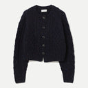 Navy Nep Aran Cardigan