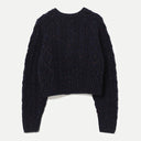 Navy Nep Aran Cardigan