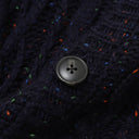 Navy Nep Aran Cardigan