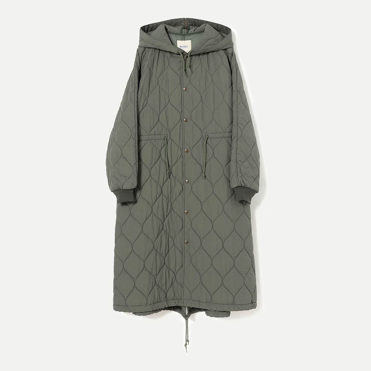 Olive O.Nylon Quilting Hood Coat