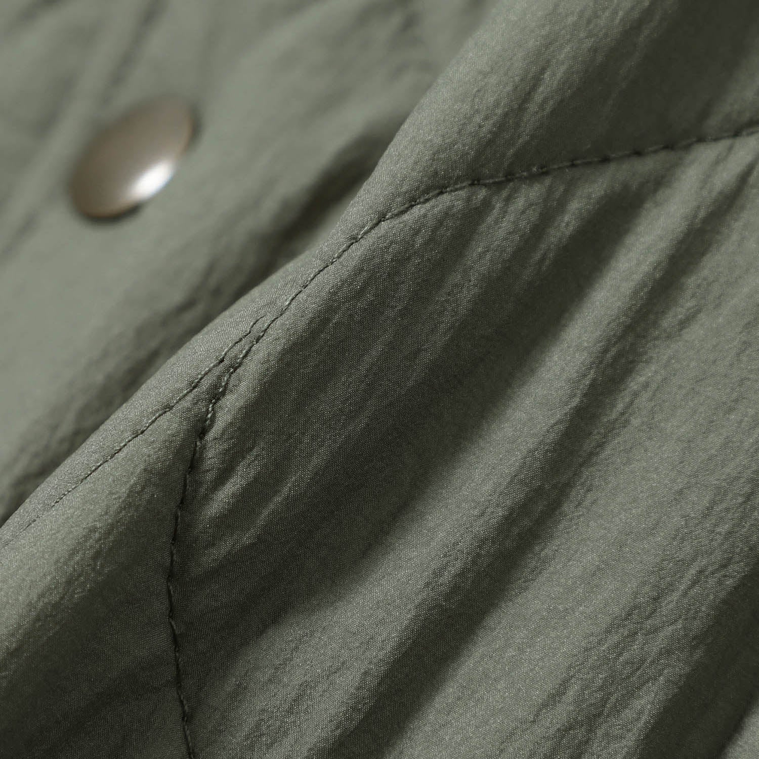 Olive O.Nylon Quilting Hood Coat