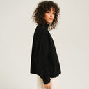 Black High Collar Soline Blouse