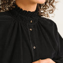Black High Collar Soline Blouse
