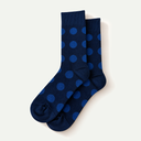 Navy/Indigo Porthole Dot Socks