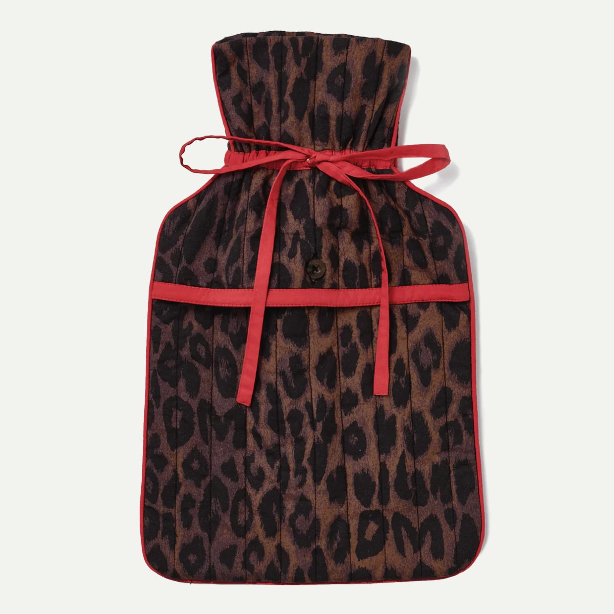 Dark Leopard Hot Water Bottle Cover